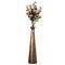Brushed Paint Unique Straight Vase: Modern Metal Decorative Floor Vase - Flower Holder for Entryway, Living Room, or Dining Room - Perfect for Displaying Flowers or Plants - Stylish Home Décor Accent
